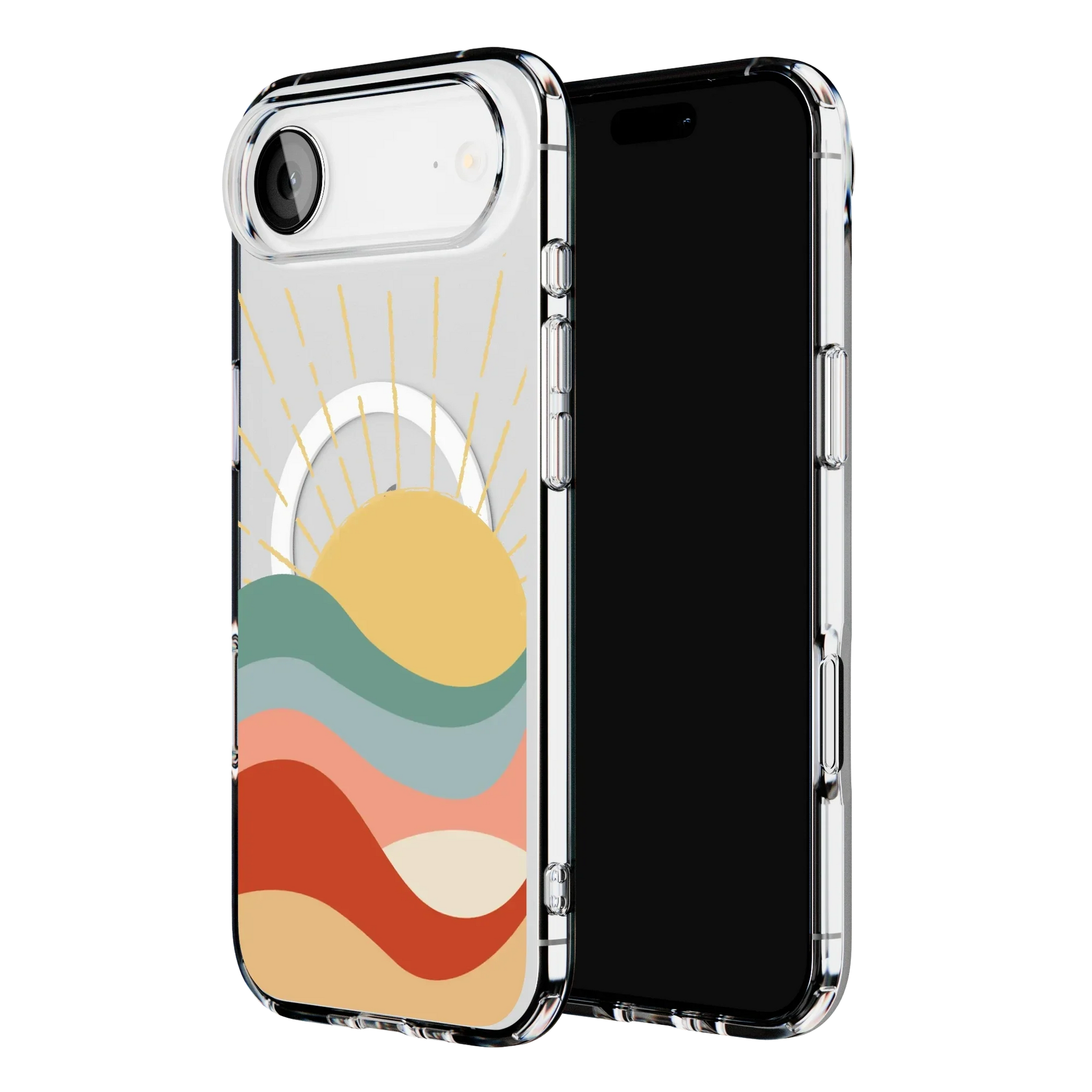 Here Comes the Sun | Colorblock Sunset Case iPhone Case get.casely
