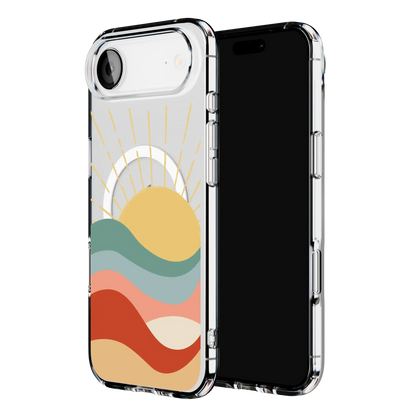 Here Comes the Sun | Colorblock Sunset Case iPhone Case get.casely
