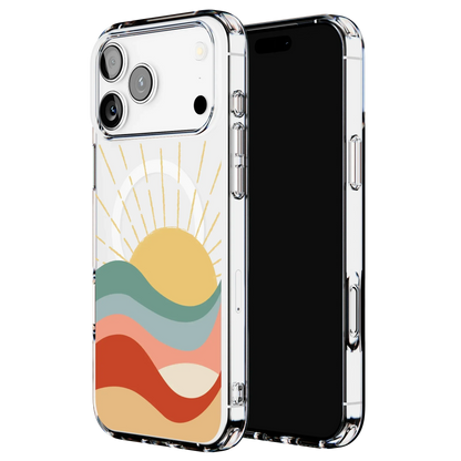 Here Comes the Sun | Colorblock Sunset Case iPhone Case get.casely
