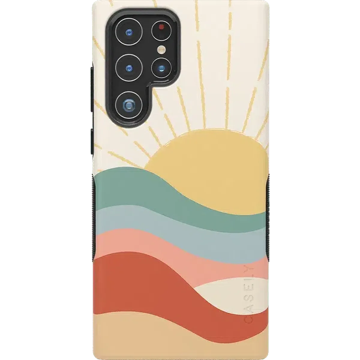 Here Comes the Sun | Colorblock Sunset Samsung Case Samsung Case get.casely Bold Galaxy S22 Ultra