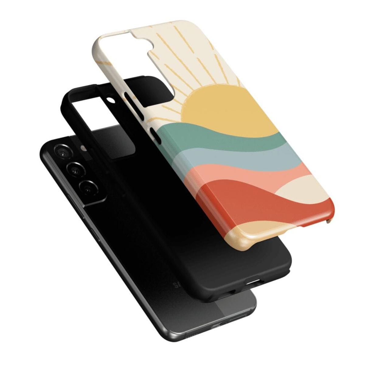 Here Comes the Sun | Colorblock Sunset Samsung Case Samsung Case Casetry