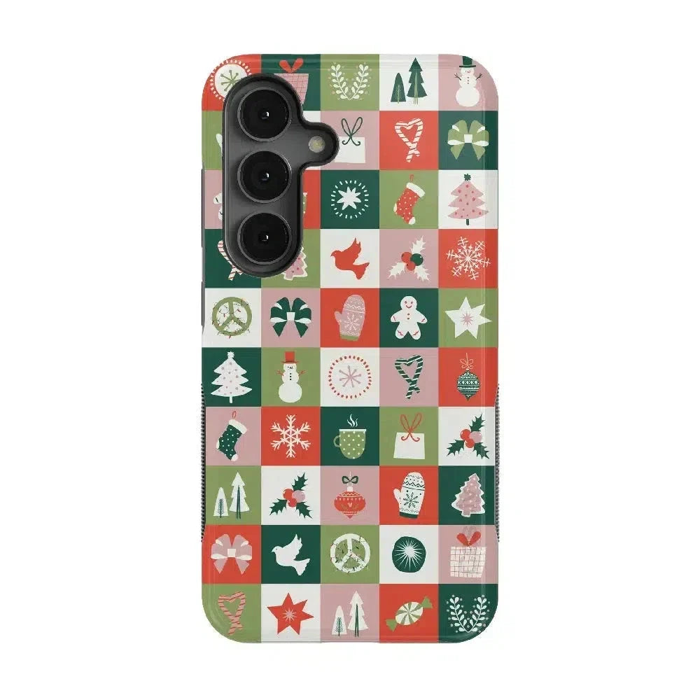 Holiday Square | Countdown to Christmas Case Phone Case Casetry Bold Flex + MagSafe® Galaxy S25