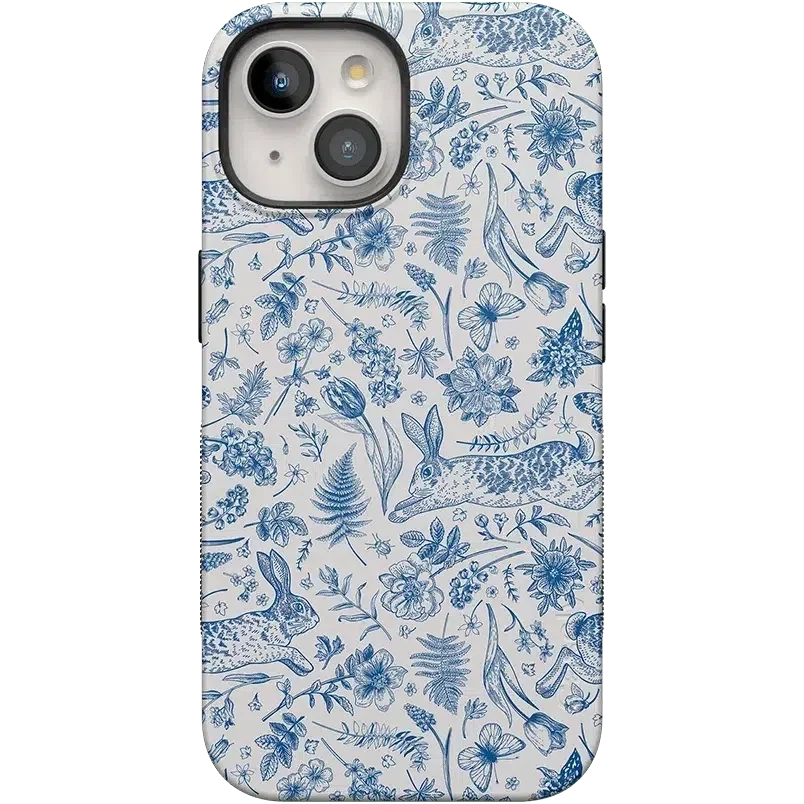 Hop & Bloom | Bunny Toile Case Phone Case Casetry Bold Flex + MagSafe® iPhone 15 Plus