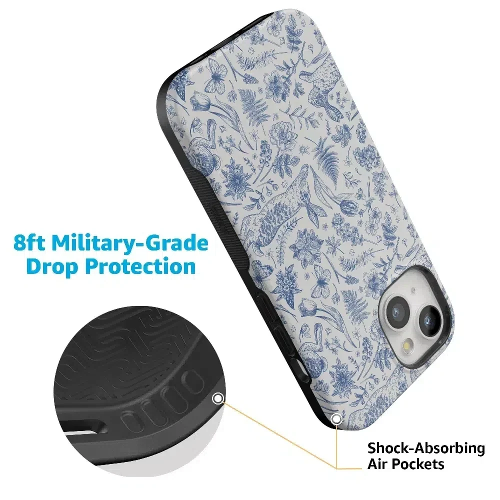 Hop & Bloom | Bunny Toile Case Phone Case Casetry