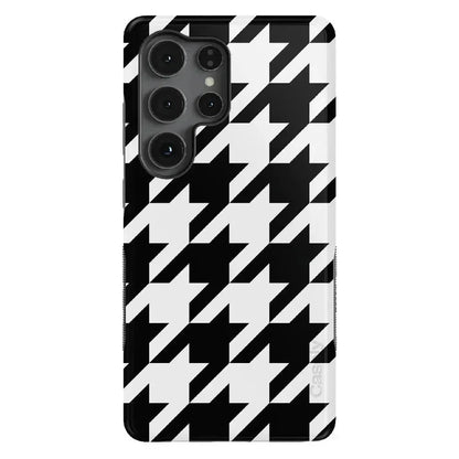 Houndstooth | High Contrast Design Case Phone Case Casetry Bold Flex + MagSafe® Galaxy S25 Ultra