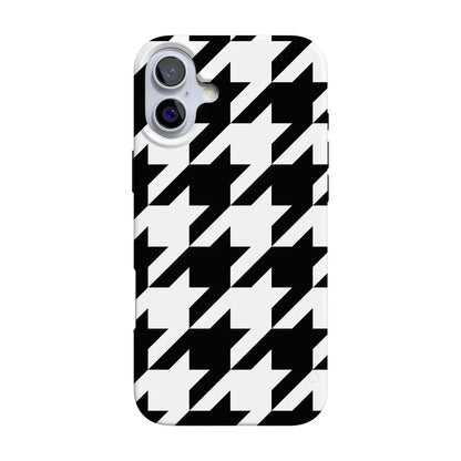 Houndstooth | High Contrast Design Case Phone Case Casetry Classic + MagSafe® iPhone 16