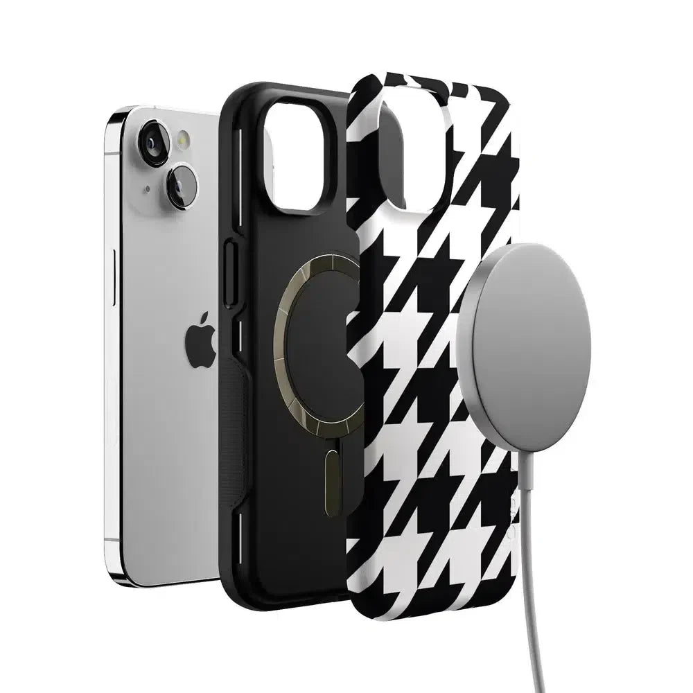 Houndstooth | High Contrast Design Case Phone Case Casetry