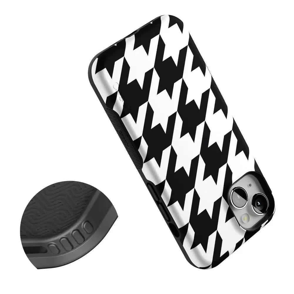 Houndstooth | High Contrast Design Case Phone Case Casetry