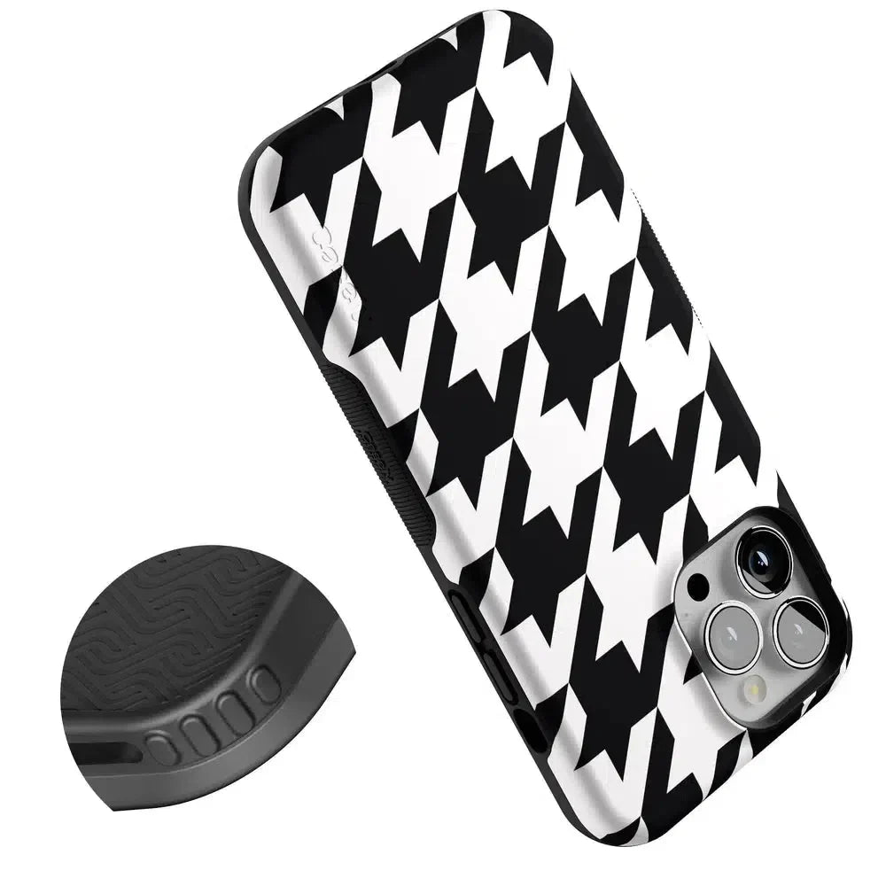 Houndstooth | High Contrast Design Case Phone Case Casetry