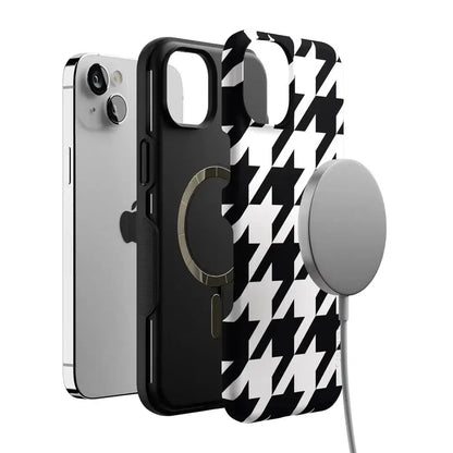 Houndstooth | High Contrast Design Case Phone Case Casetry