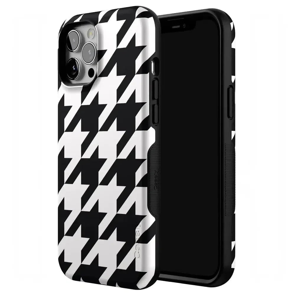 Houndstooth | High Contrast Design Case Phone Case Casetry