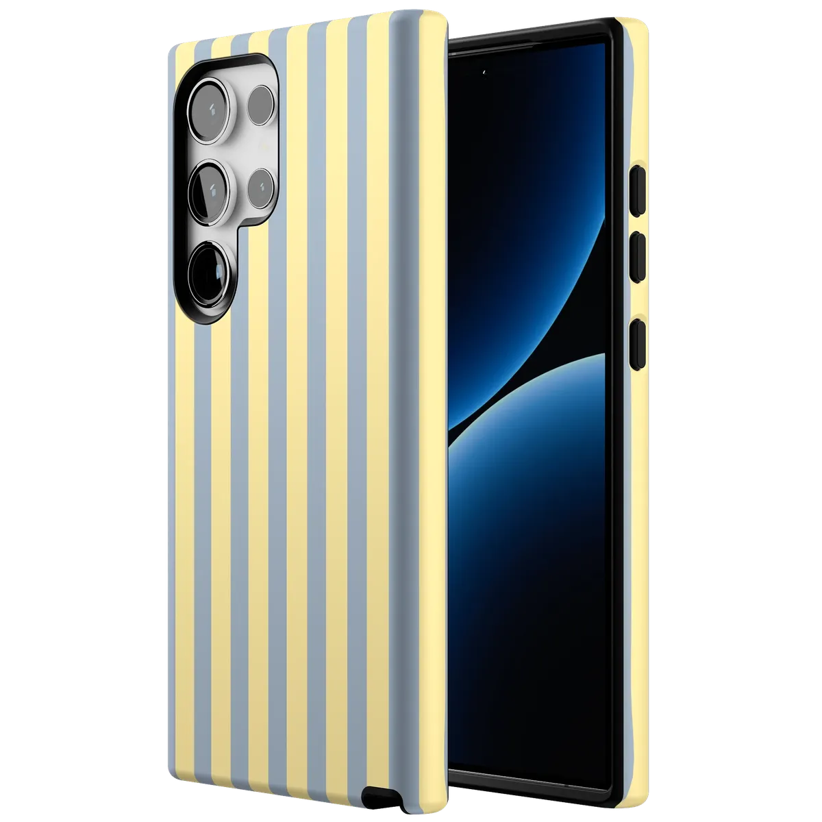 Coastline Stripes | Blue & Yellow Case