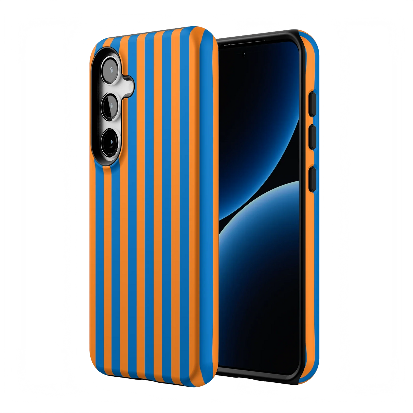 Go New York | Blue & Orange Stripes Case