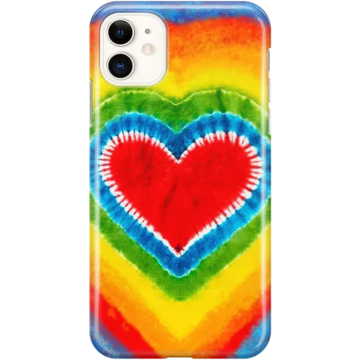 I Heart Tie Dye | Rainbow Heart Case iPhone Case get.casely Classic iPhone 11