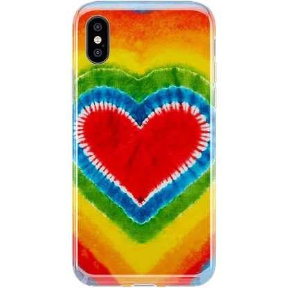 I Heart Tie Dye | Rainbow Heart Case iPhone Case get.casely Classic iPhone XS Max