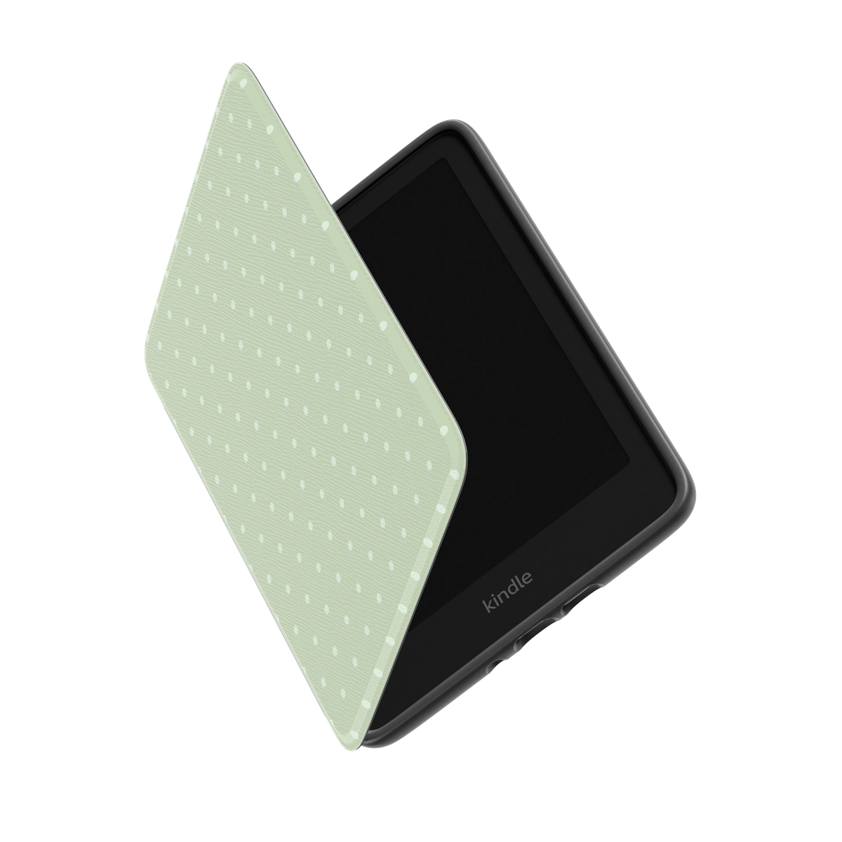 On the Dot | Green Polka Dot Kindle Case