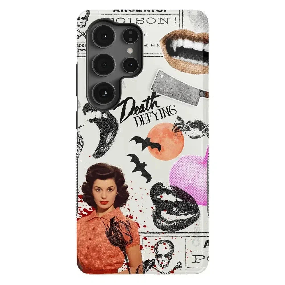If You Dare | Horror Collage Case Phone Case Casetry Bold Flex + MagSafe® Galaxy S25 Ultra