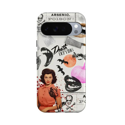 If You Dare | Horror Collage Case Phone Case Casetry Essential + MagSafe® Google Pixel 10 Pro XL