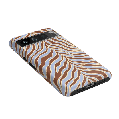 Untamed | Brown & Blue Zebra Case