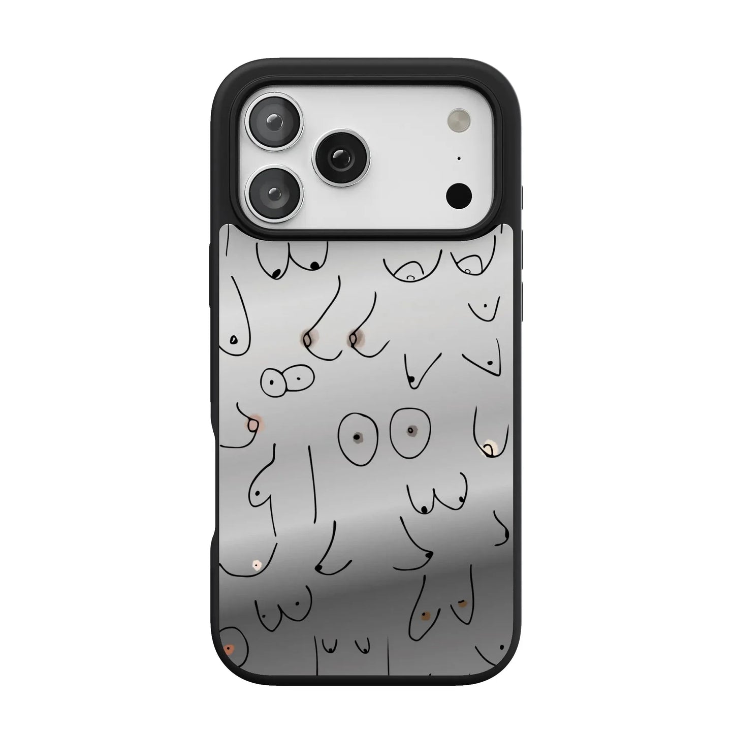 I'm With Her | Black & White Boobs Case iPhone Case get.casely Align Reflect + MagSafe® iPhone 17 Pro Max