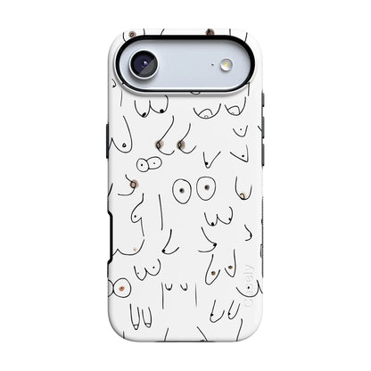 I'm With Her | Black & White Boobs Case iPhone Case get.casely Bold Flex + MagSafe® iPhone 17 Air