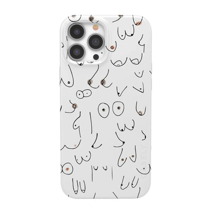 I'm With Her | Black & White Boobs Case iPhone Case get.casely Classic + MagSafe® iPhone 13 Pro Max