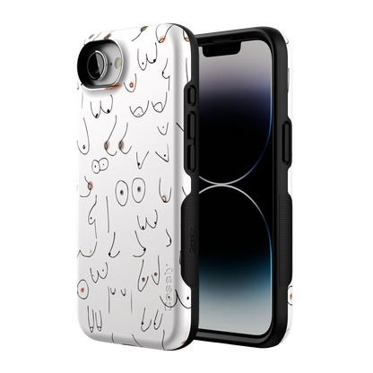I'm With Her | Black & White Boobs Case iPhone Case get.casely