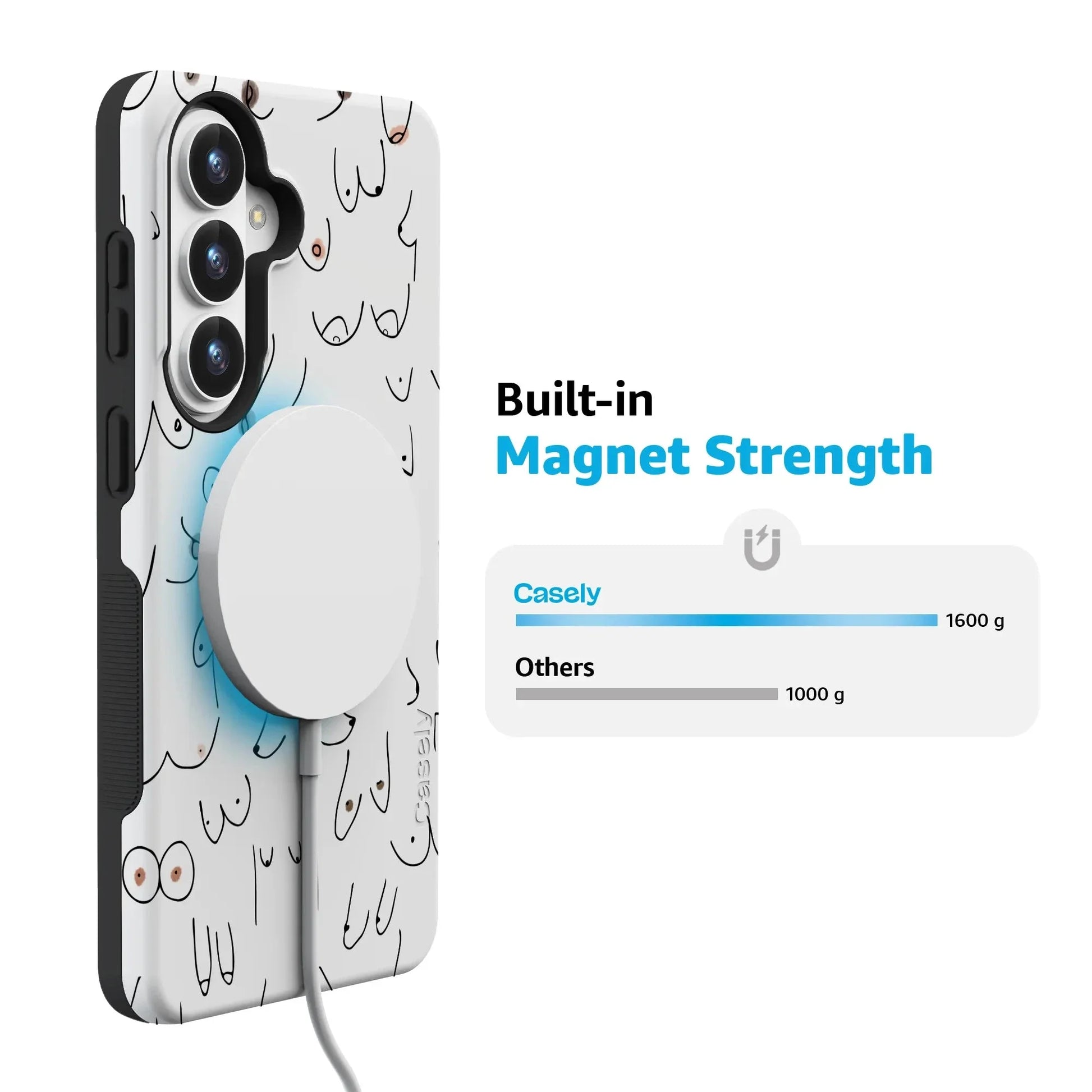 I'm With Her | Black & White Boobs Case iPhone Case get.casely