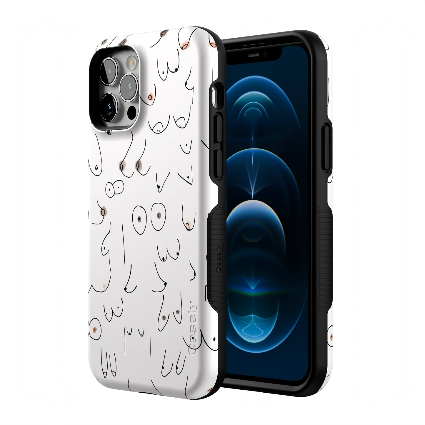 I'm With Her | Black & White Boobs Case iPhone Case get.casely