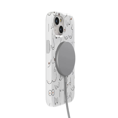 I'm With Her | Black & White Boobs Case iPhone Case get.casely