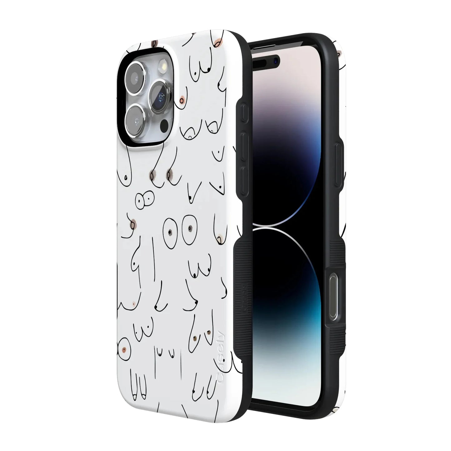 I'm With Her | Black & White Boobs Case iPhone Case get.casely
