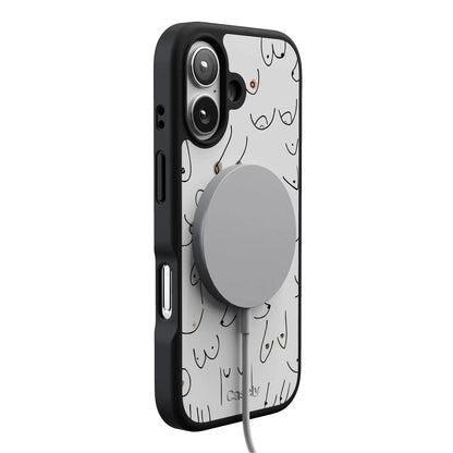 I'm With Her | Black & White Boobs Case iPhone Case get.casely