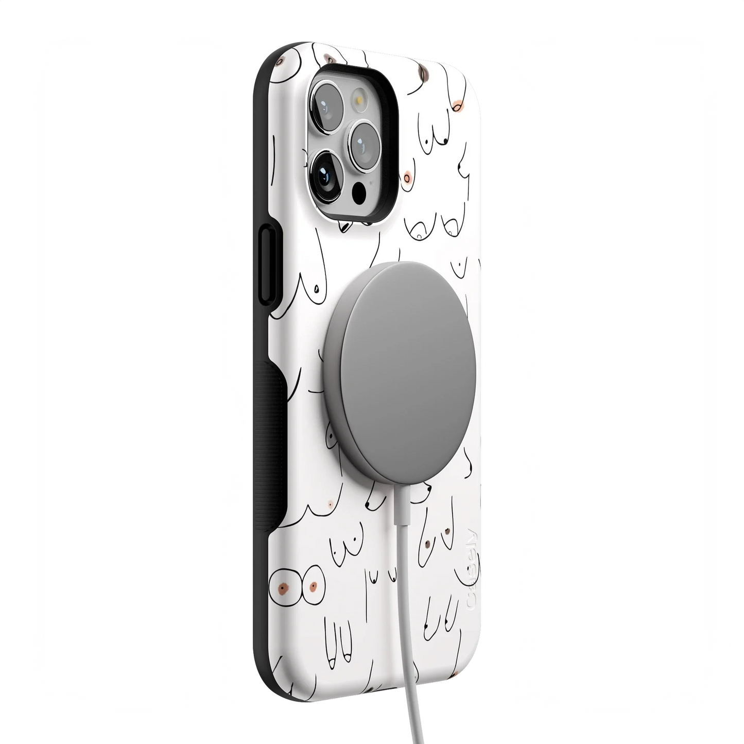 I'm With Her | Black & White Boobs Case iPhone Case get.casely