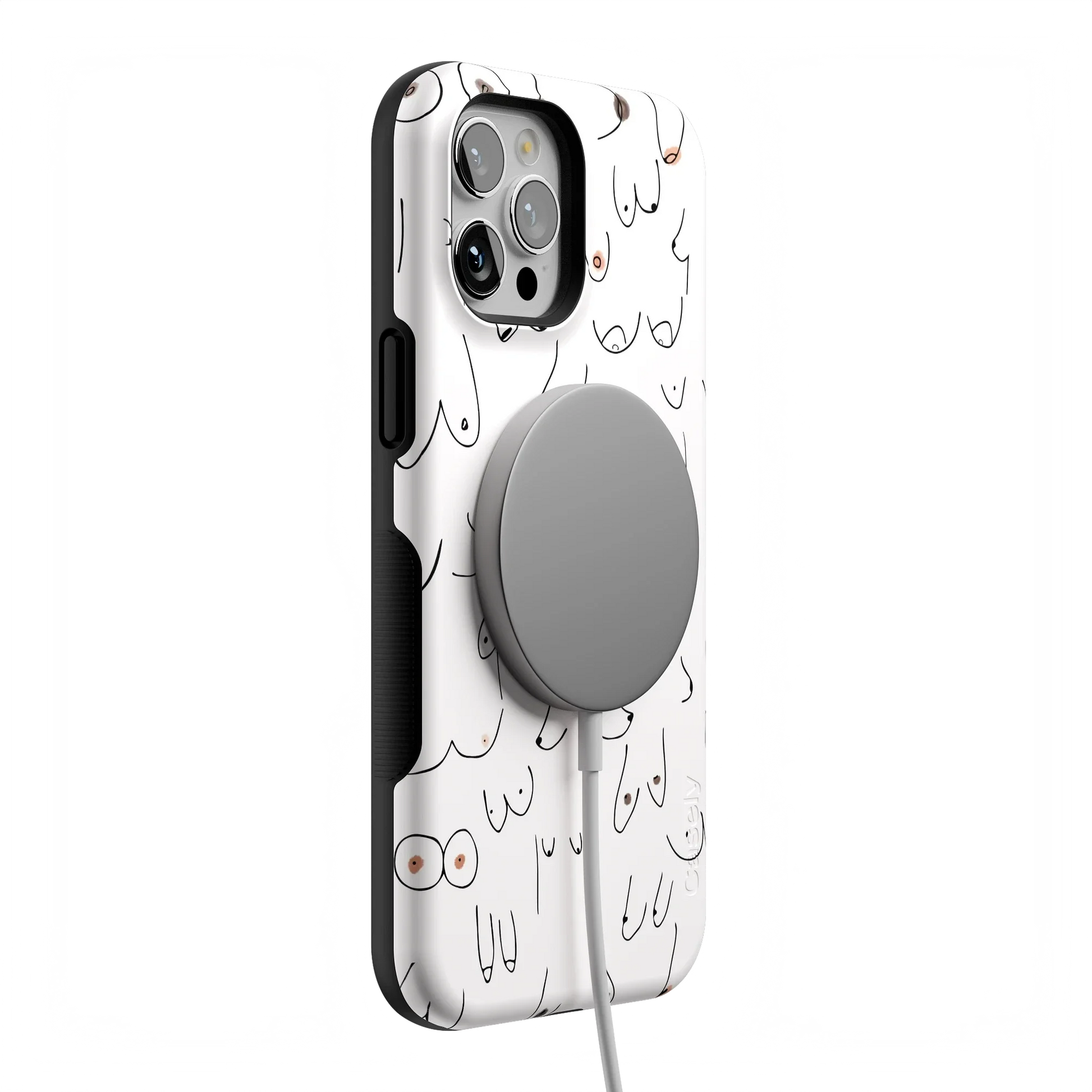 I'm With Her | Black & White Boobs Case iPhone Case get.casely