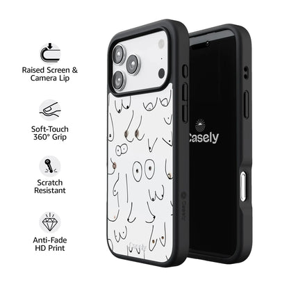 I'm With Her | Black & White Boobs Case iPhone Case get.casely