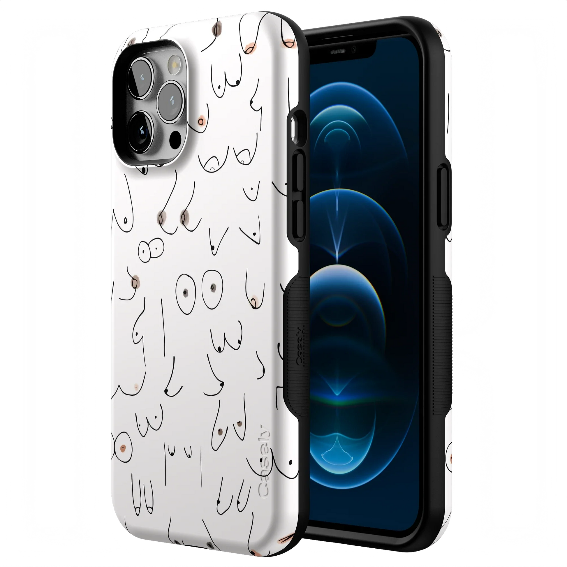 I'm With Her | Black & White Boobs Case iPhone Case get.casely
