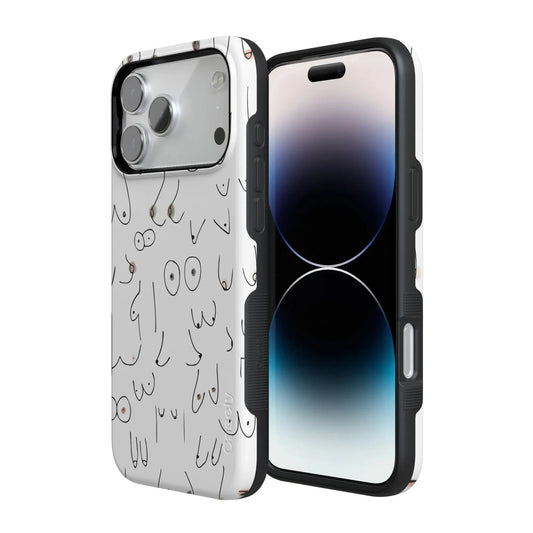 I'm With Her | Black & White Boobs Case iPhone Case get.casely