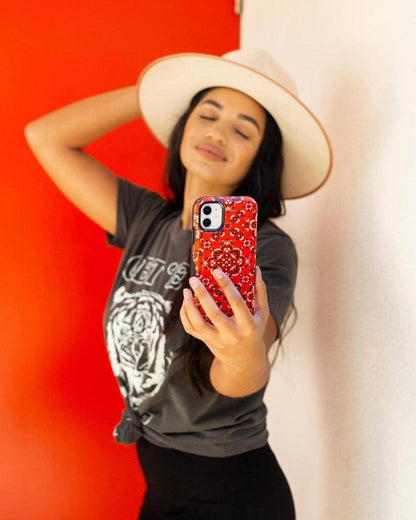 I'm with the Band | Red Bandana Print Samsung Case Samsung Case get.casely