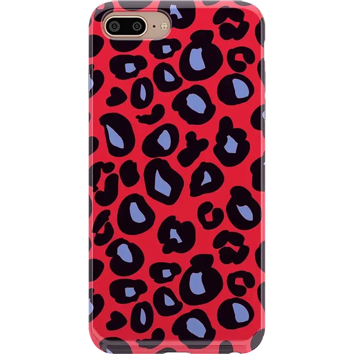 Into the Wild | Red & Blue Leopard Print Case iPhone Case get.casely Classic iPhone 6/7/8 Plus