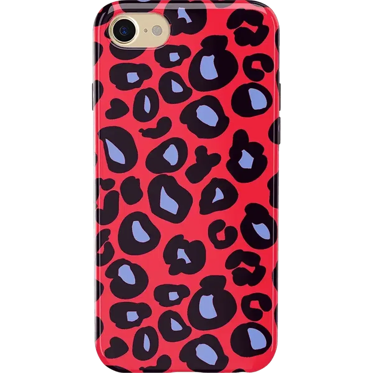 Into the Wild | Red & Blue Leopard Print Case iPhone Case get.casely Classic iPhone 6/7/8