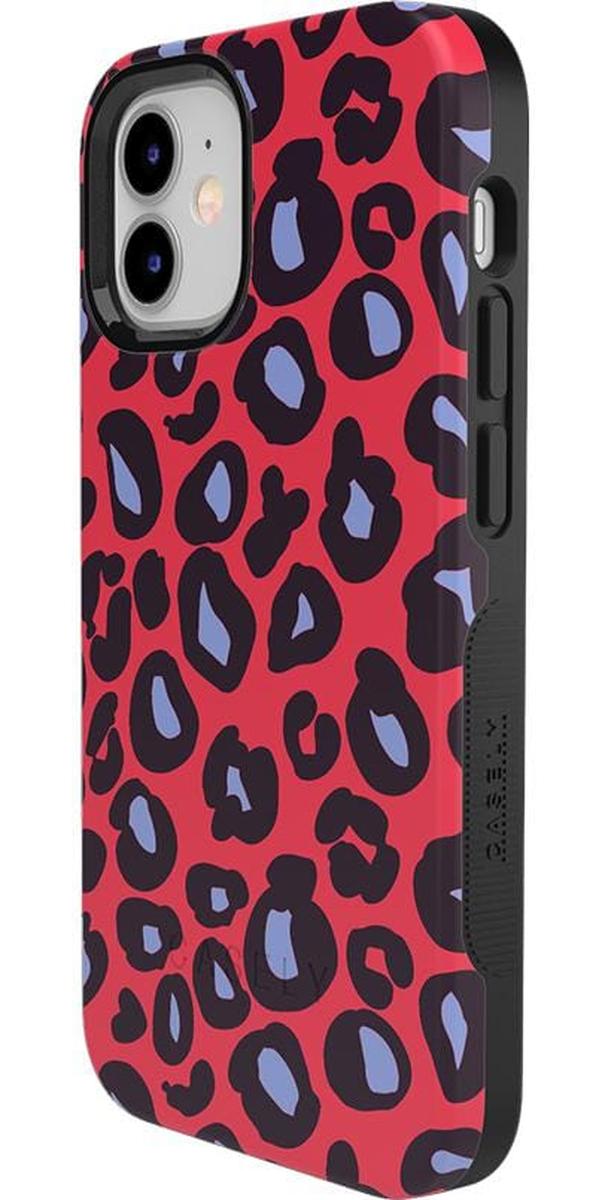 Into the Wild | Red & Blue Leopard Print Case iPhone Case get.casely