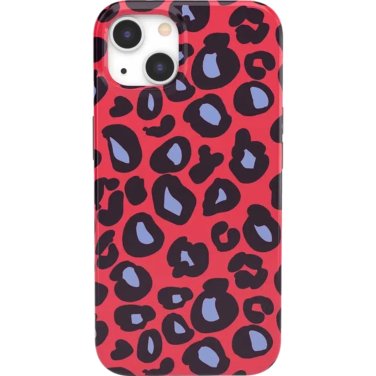 Into the Wild | Red & Blue Leopard Print Case iPhone Case get.casely