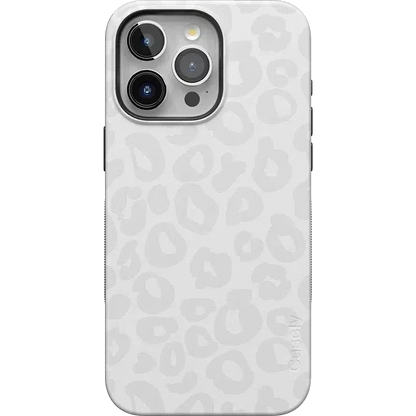 Into the Wild | White Snow Leopard Case iPhone Case get.casely Bold + MagSafe® iPhone 15 Pro Max