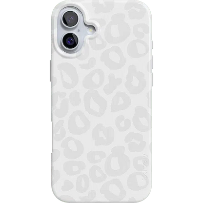 Into the Wild | White Snow Leopard Case iPhone Case get.casely Classic + MagSafe® iPhone 16 Plus