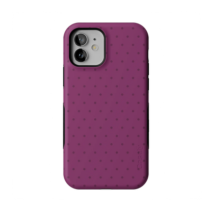 On the Dot | Plum Polka Dot Case - iPhone 12