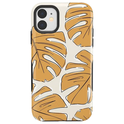 Island Time | Tropical Leaves Floral Case iPhone Case get.casely Bold iPhone 11