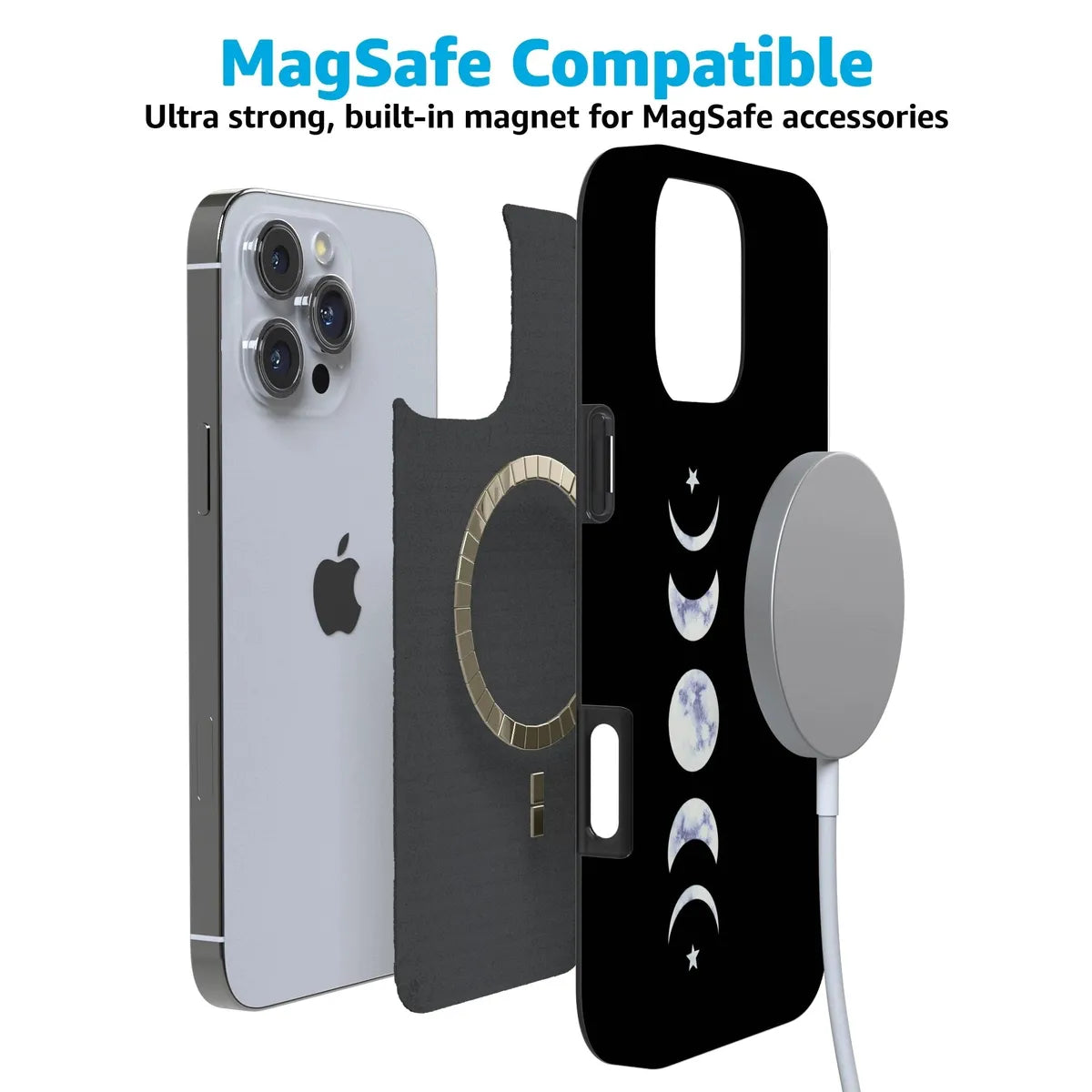 It's Just a Phase | Marble Moon Case iPhone Case get.casely