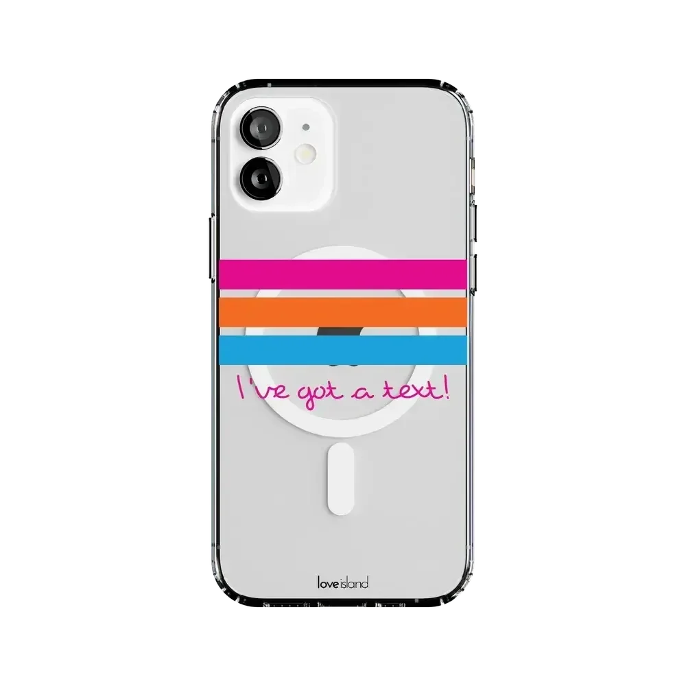 I've Got a Text! | Love Island Case Phone Case get.casely Classic + MagSafe® iPhone 12 Mini