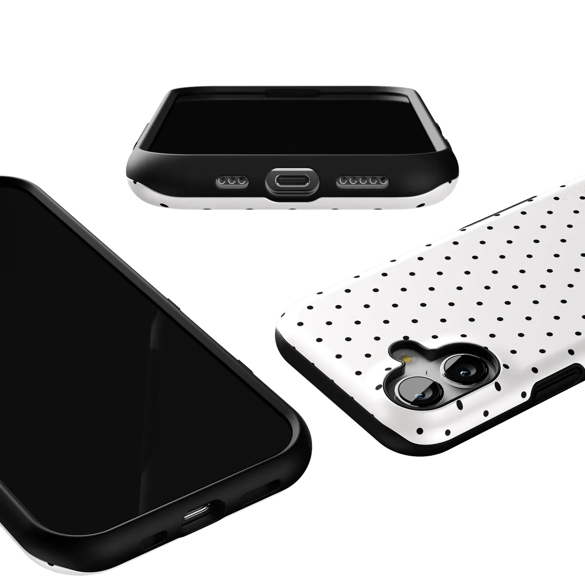 On the Dot | Black Polka Dot Case