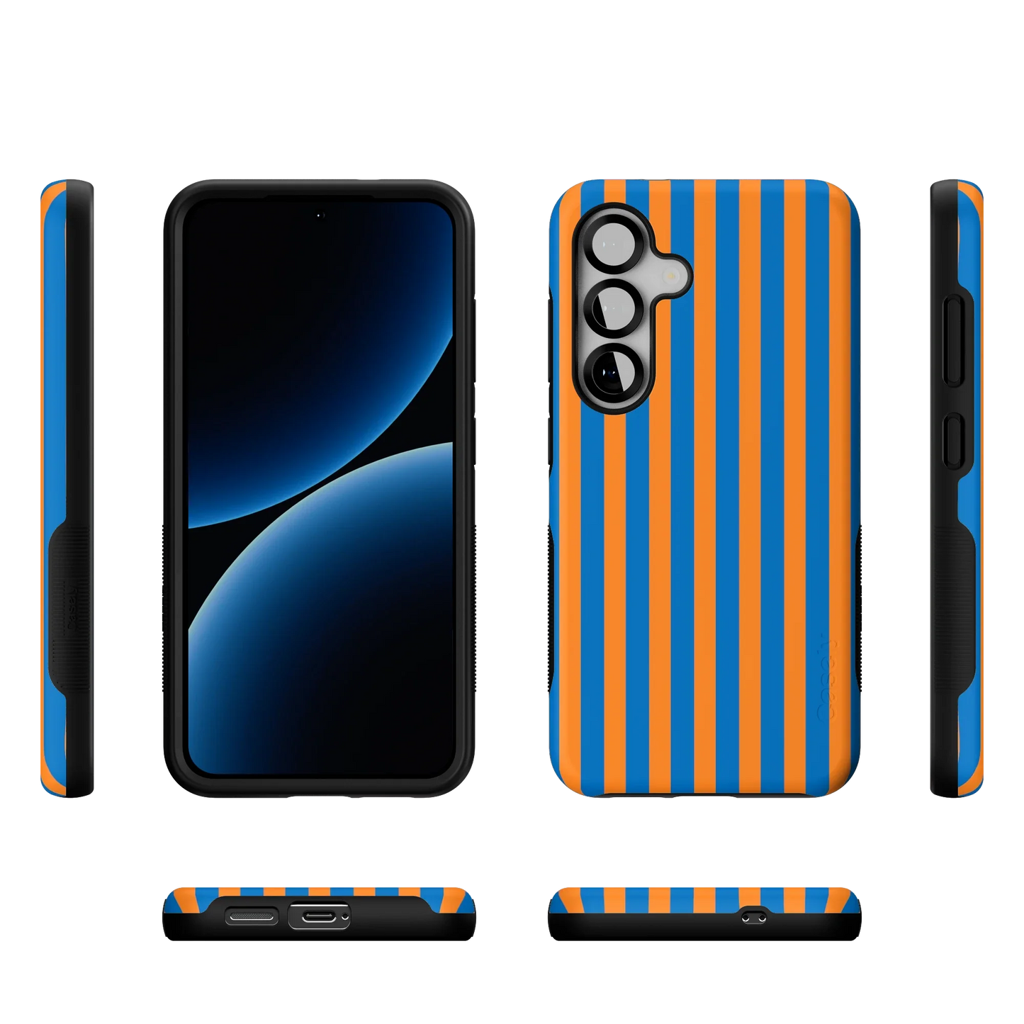 Go New York | Blue & Orange Stripes Case